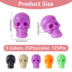 125 pieza de cuentas de plástico de Halloween de 5 colores&nbsp;FIND-DC0006-32