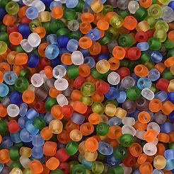 Perline di semi di vetro dai colori smerigliati&nbsp;SEED-A030-02B