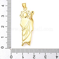 Anhänger aus Messing mit Gestellbeschichtung aus klarem Kubisch Zirkonia&nbsp;KK-Z063-04G