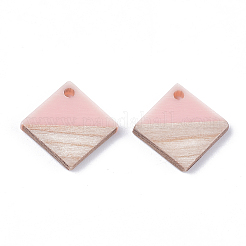 Pendentifs en résine & en bois&nbsp;X-RESI-S358-31A