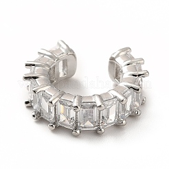 Tennis-Manschettenohrringe aus Zirkonia&nbsp;EJEW-K093-09P-05