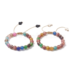 2 bracelet en perles de verre tressées pour femmes&nbsp;BJEW-JB11431