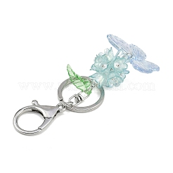 3 llavero colgante de acrílico con forma de mariposa y flor en 3 colores&nbsp;KEYC-JKC00988