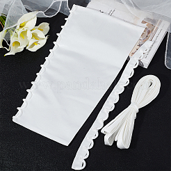 3 pz 3 set di abiti da sposa in raso con retro&nbsp;FIND-WH0027-02
