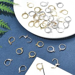 40 Stück 4 Stile 304 Edelstahl Brisur Ohrring Zubehörse&nbsp;STAS-FS0001-71