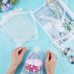 50 stücke große organza beutel tragbare schuhe tasche reise lagerung kordelzug taschen&nbsp;OP-SP0001-03C-01