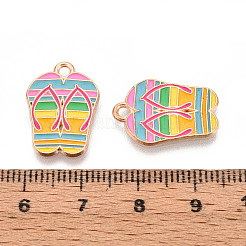 Emaille-Anhänger aus Legierung mit Strandmotiv&nbsp;ENAM-T022-33B