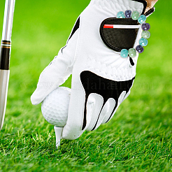 12 pz corde elastiche e contatori di perline da golf in porcellana per il punteggio dei colpi&nbsp;BJEW-DR00003