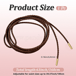 1 ceinture à chaîne tressée en similicuir&nbsp;AJEW-CL0001-56B