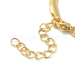 Bracelet de chaînes à chevrons en laiton placage de rack pour hommes femmes&nbsp;LS-BJEW-M227-01G
