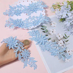 Polyester-Stickerei-Pailletten-Kostümzubehör&nbsp;DIY-WH20025-014B
