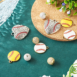 Baseball-Sportthema DIY Schmuckherstellungssets&nbsp;DIY-TA0011-99