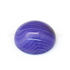 Gefärbte natürliche gestreifte Achat-Cabochons&nbsp;X-G-R348-16mm-04