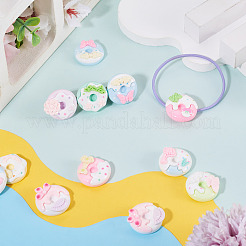 20 Stück undurchsichtige Harz-Decoden-Cabochons&nbsp;RESI-TADJ0001-20