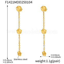 Pendientes de botón de acero inoxidable 304&nbsp;WGFF43A-02