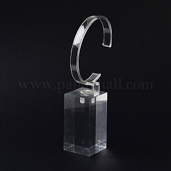 3 Stück 3 Größen C-förmiges Displayständer-Set aus organischem Glas für einzelne Armbänder&nbsp;BDIS-Q027-01