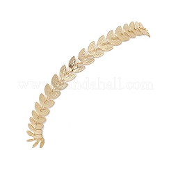 Blatt-Gliederkettenarmbänder aus Messing für Damen&nbsp;BJEW-JB12685