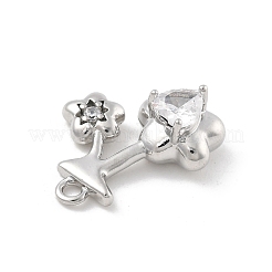 Ottone micro spianare pendenti zirconi&nbsp;LS-KK-D283-15P