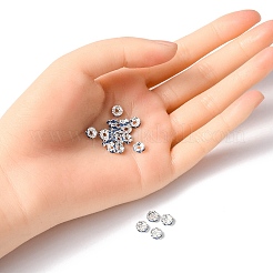 Messing Strass Zwischen perlen&nbsp;RB-YW0001-05B-03S