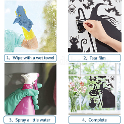 Décorations autocollantes auto-adhésives en plastique pvc imperméable à l'eau sur le thème d'halloween&nbsp;DIY-WH0304-173