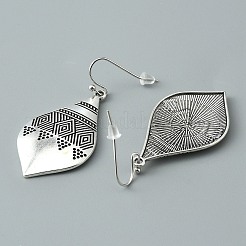 Boucles d'oreilles pendantes géométriques en alliage de bohême pour femmes&nbsp;EJEW-WH0004-48A