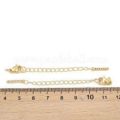 Messing-Mikropavé-Zirkonia-Enden mit Kette&nbsp;KK-H480-53G