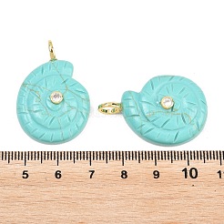 Pendientes de material sintético de color turquesa&nbsp;G-H353-02G-09