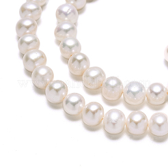 Fili di perle di perle d'acqua dolce coltivate naturali&nbsp;X-PEAR-S001-6-7mm-3