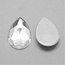 Acryl Strass Cabochons flach zurück&nbsp;GACR-Q010-18x25-16