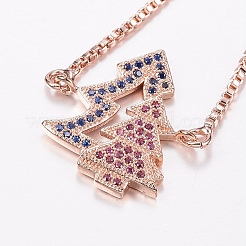 Verstellbare messing micro pave zirkonia bolo armbänder&nbsp;BJEW-F302-26