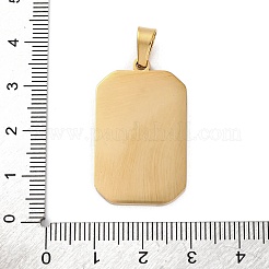 Ionenplattierung (IP) 304 Edelstahl Emaille Anhänger&nbsp;STAS-Q003-01G-09