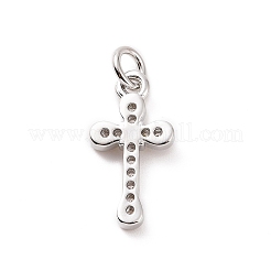 Pendentifs avec zircon cubiques à micro-pavés en laiton&nbsp;KK-C012-49P