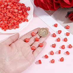 2 sachet de perles d'espacement en argile polymère faites à la main&nbsp;CLAY-PA0001-33B