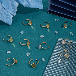 DIY-Kits für ovale Manschettenringe&nbsp;DIY-UN0008-14G