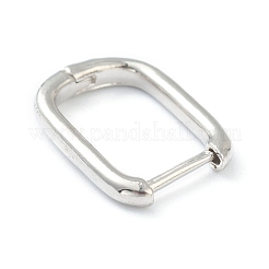 Ottone orecchini a cerchio Huggie&nbsp;EJEW-L234-025P
