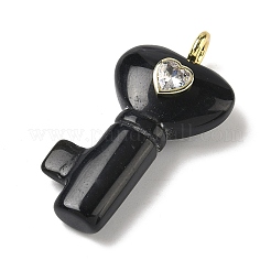 Natürlichen Obsidian Anhänger&nbsp;G-C274-05C