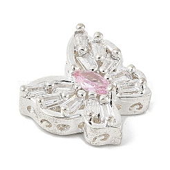 Perles de zircone cubique micro pave en Laiton&nbsp;KK-K297-34B-S