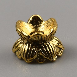 Tibetischen Stil Legierung Perlenkappen&nbsp;FIND-WH0291-08AG