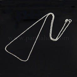 Anlaufgeschützte rhodinierte 925 Sterling Silber Halsketten&nbsp;STER-M034-33B