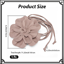 Ceintures en cuir PU à fleurs pour femmes&nbsp;AJEW-WH20816-058F
