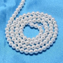 Runde Schale Perle Perle Stränge&nbsp;X-BSHE-L011-3mm-A013
