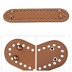Pu-leder oval langer boden für strickbeutel&nbsp;FIND-WH0043-56B