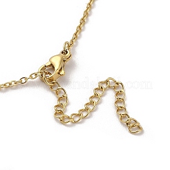 Collares colgantes de acero inoxidable 304&nbsp;NJEW-U002-23G-01