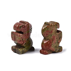 Pferdefigur aus natürlichem Unakit&nbsp;DJEW-N005-01H