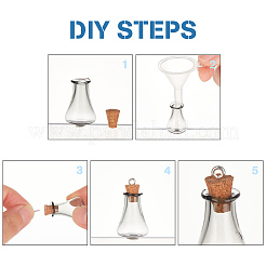 DIY Wunschflaschen-Anhänger-Sets zum Basteln&nbsp;DIY-FH0004-31