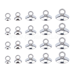 100 pz 5 stile 304 acciaio inossidabile perlina pendente cap bails&nbsp;STAS-CJ0001-151