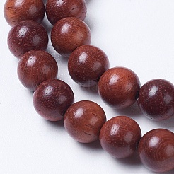 Chapelets de perles en bois naturel&nbsp;WOOD-J001-04-10mm