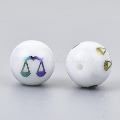 Perles en verre electroplate&nbsp;EGLA-S178-11I-08