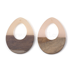 Pendentifs en bois de résine et de noyer&nbsp;RESI-S358-05B
