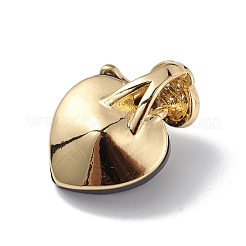 Véritable 18k plaqué or placage en laiton micro pave clair pendentifs en zircone cubique&nbsp;KK-C015-09G-17